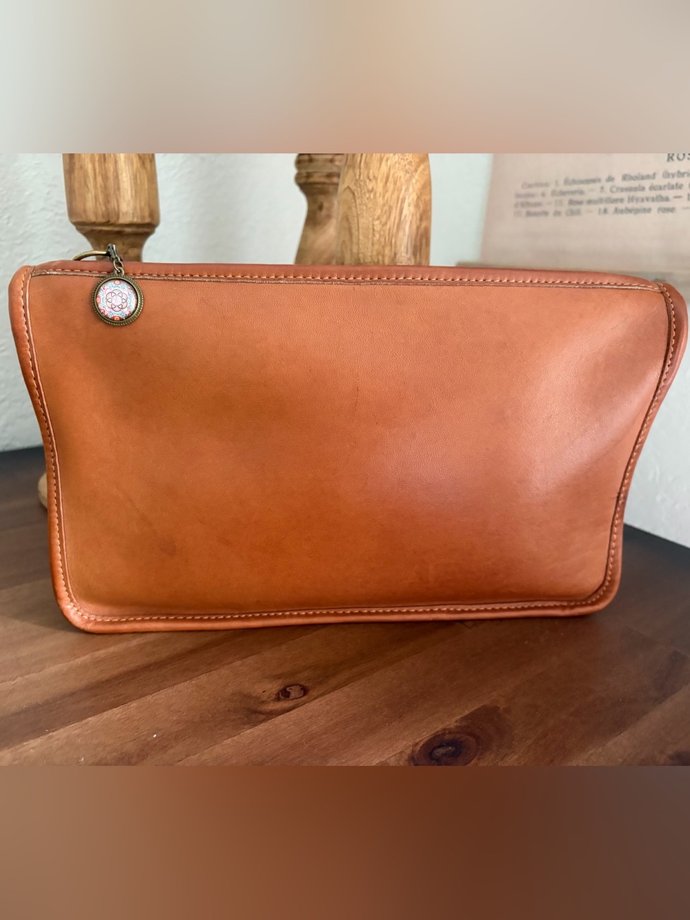 RARE VTG Coach Basic Bag W/ BEAN BAG CREED British Tan